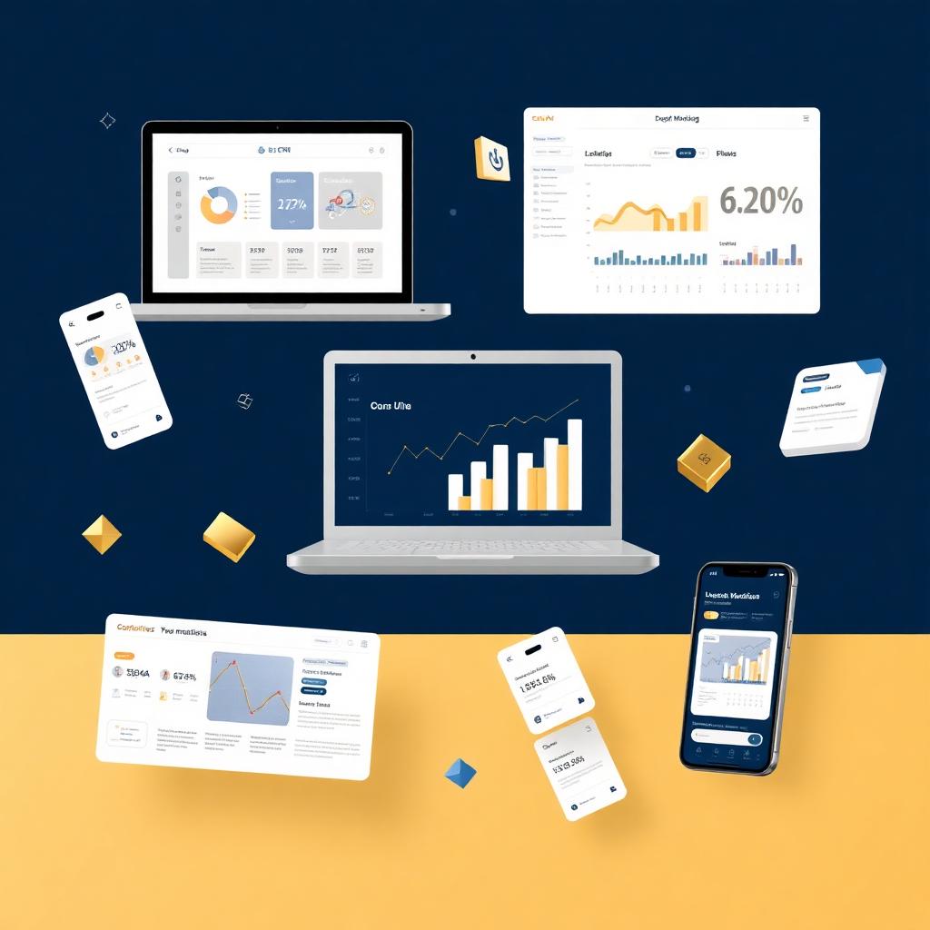 Digital marketing dashboards and analytics